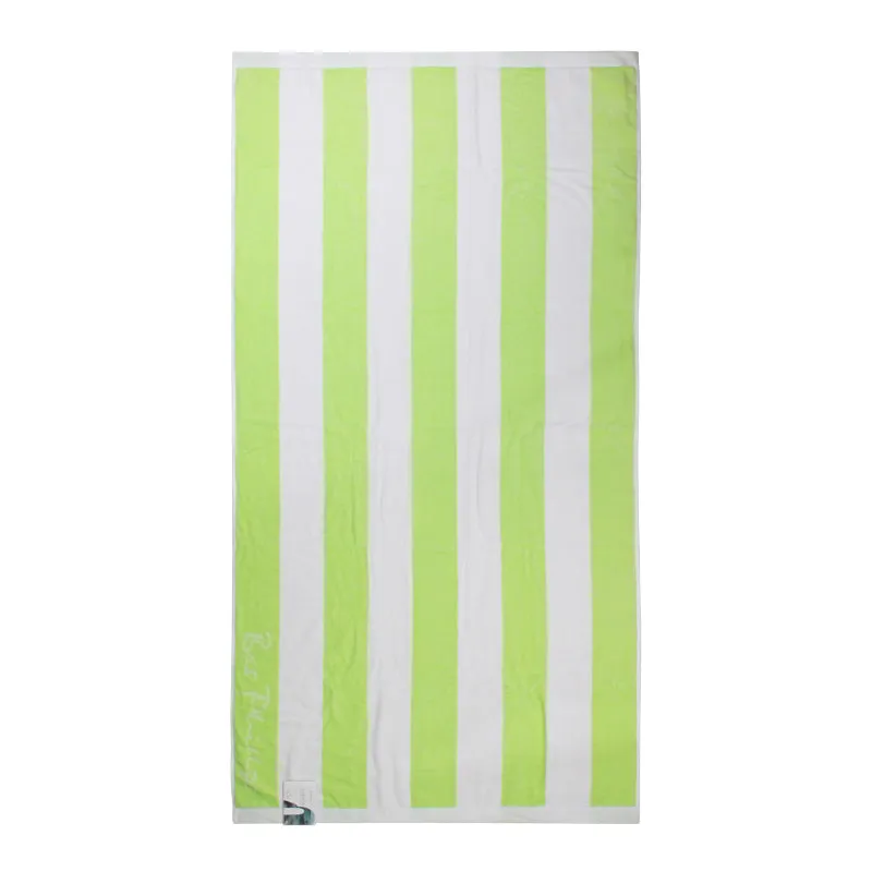 Bas Phillips Cabana Lime Beach Towel