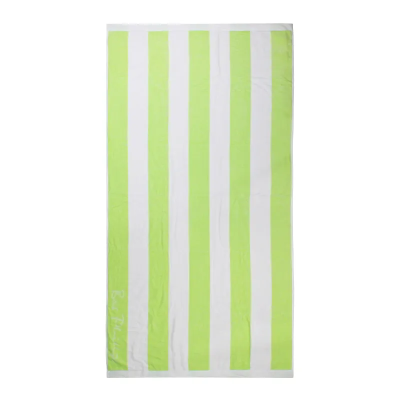 Bas Phillips Cabana Lime Beach Towel