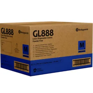 Bodyguards Powder Free Latex Disposable Gloves GL888 (Case of 10 Boxes)