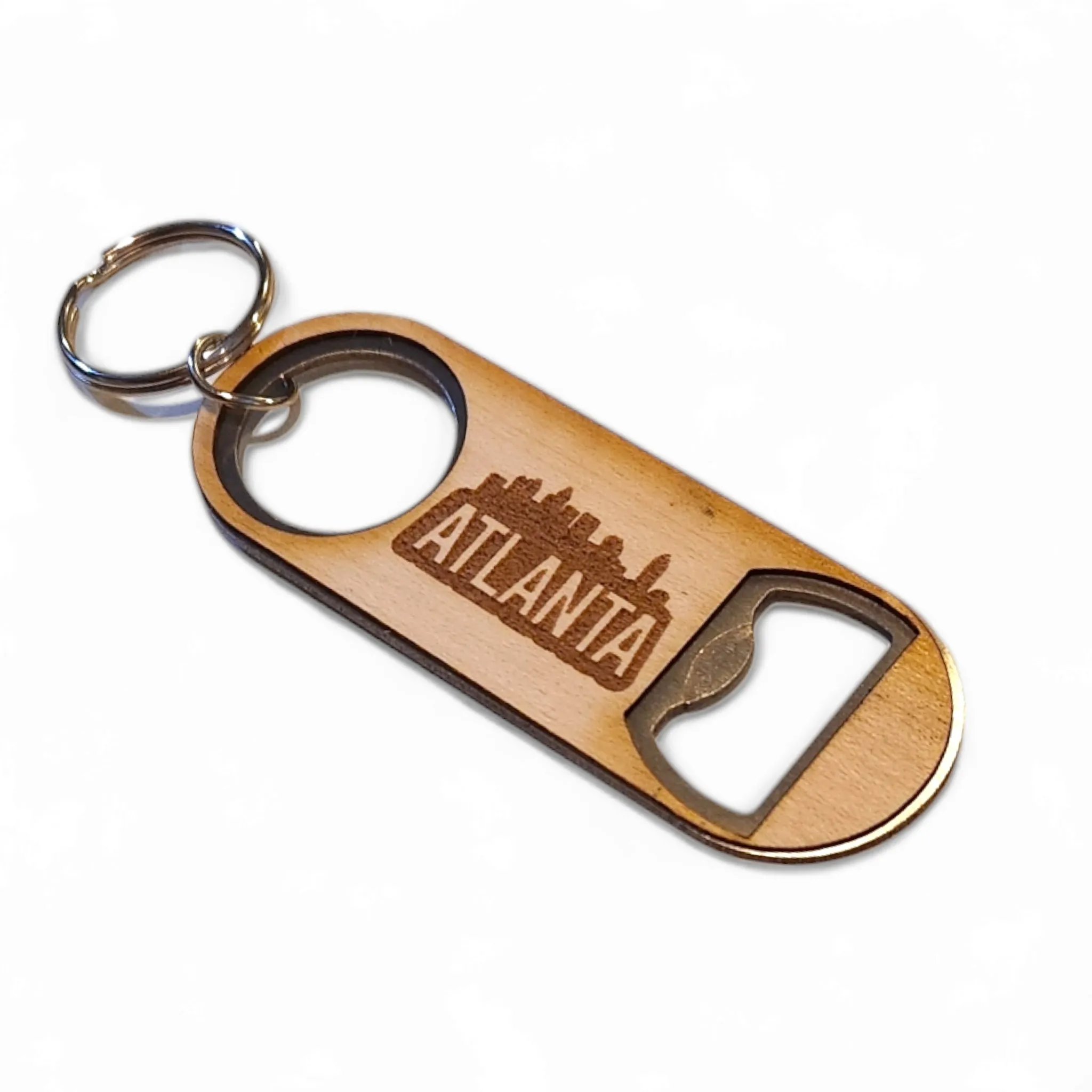 Bottle Opener Keychain - Atlanta Skyline