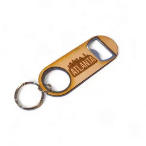 Bottle Opener Keychain - Atlanta Skyline