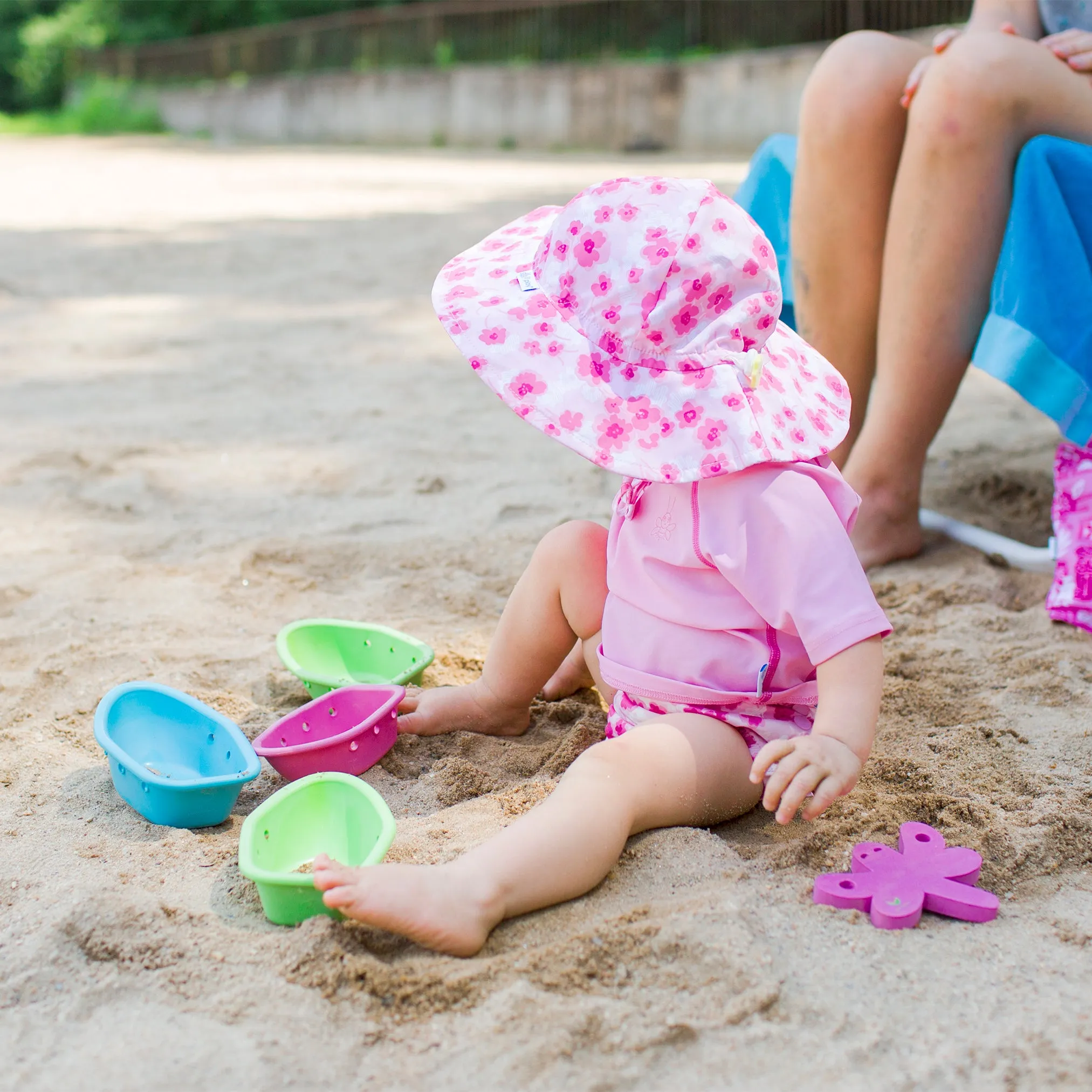 Brim Sun Protection Hat-Light Pink Poppy