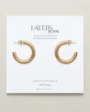 Bryan Anthonys Unstoppable Midi Hoop Earrings
