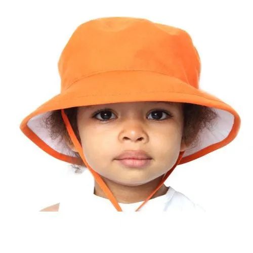 Child Sun Protection Camp Hat - Organic Cotton Solids
