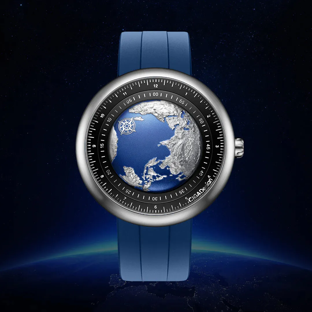 CIGA Design U-Series Blue Planet (GPHG) Stainless Steel Automatic Watch