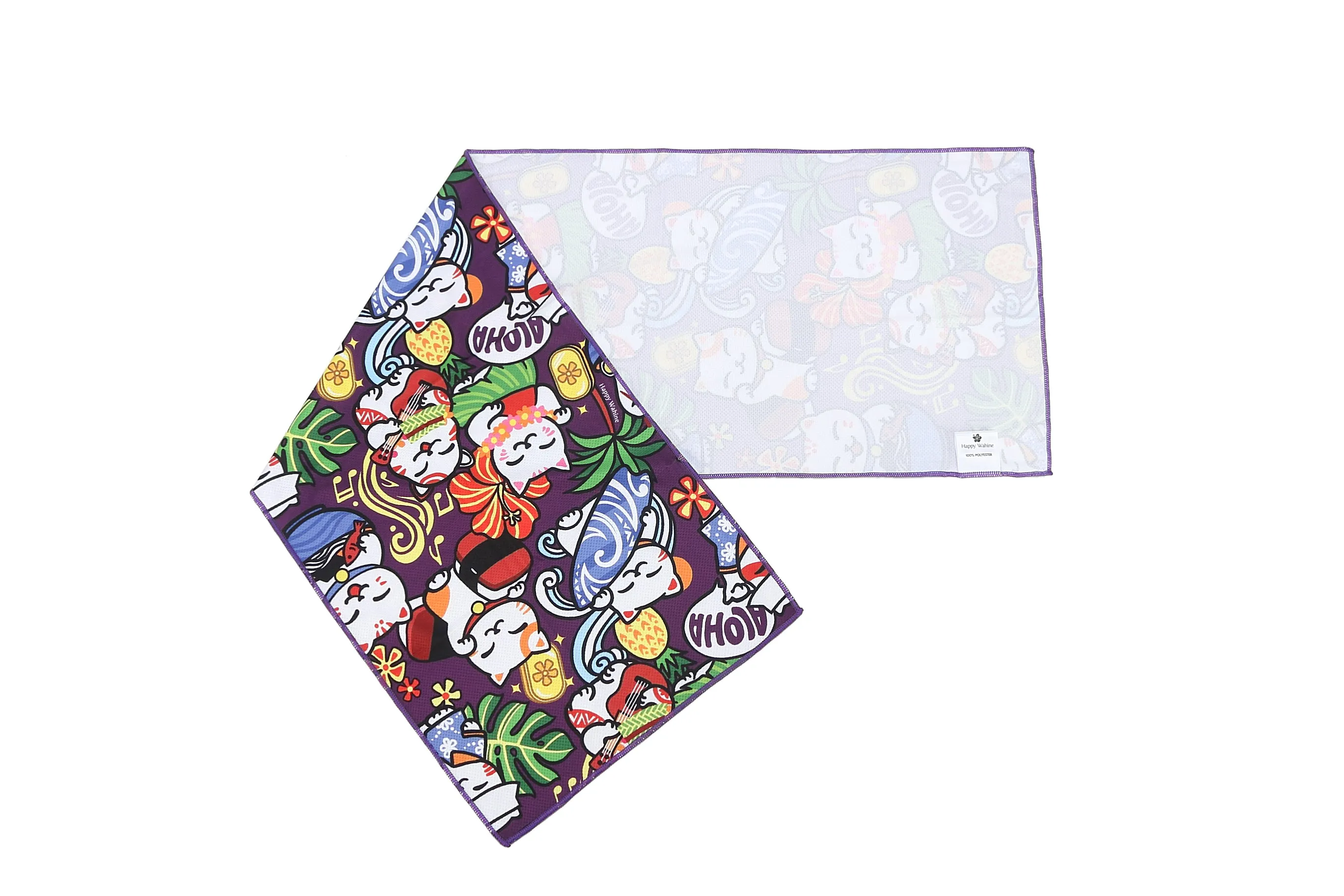 Cool Towel Neko Purple