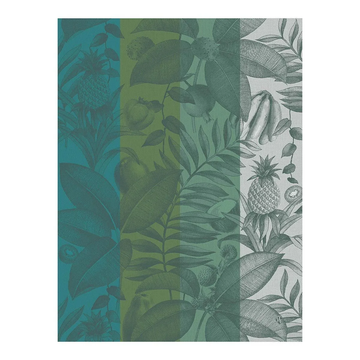 Fruits Exotiques Green Tea Towels by Le Jacquard Français