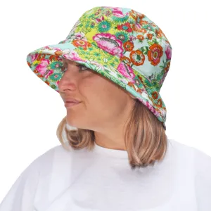 Garden Print Sun Protection Slouch Hat