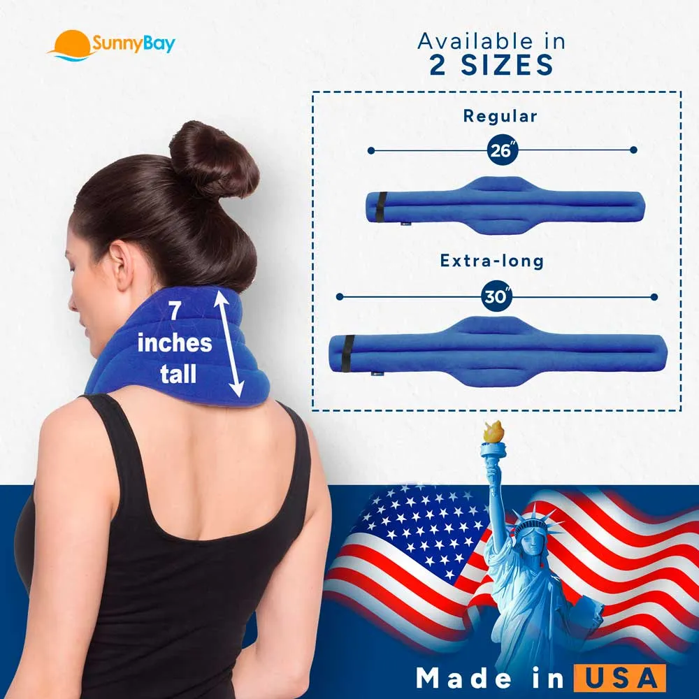 Hands-free Microwavable Neck Heating Wrap, Skyblue