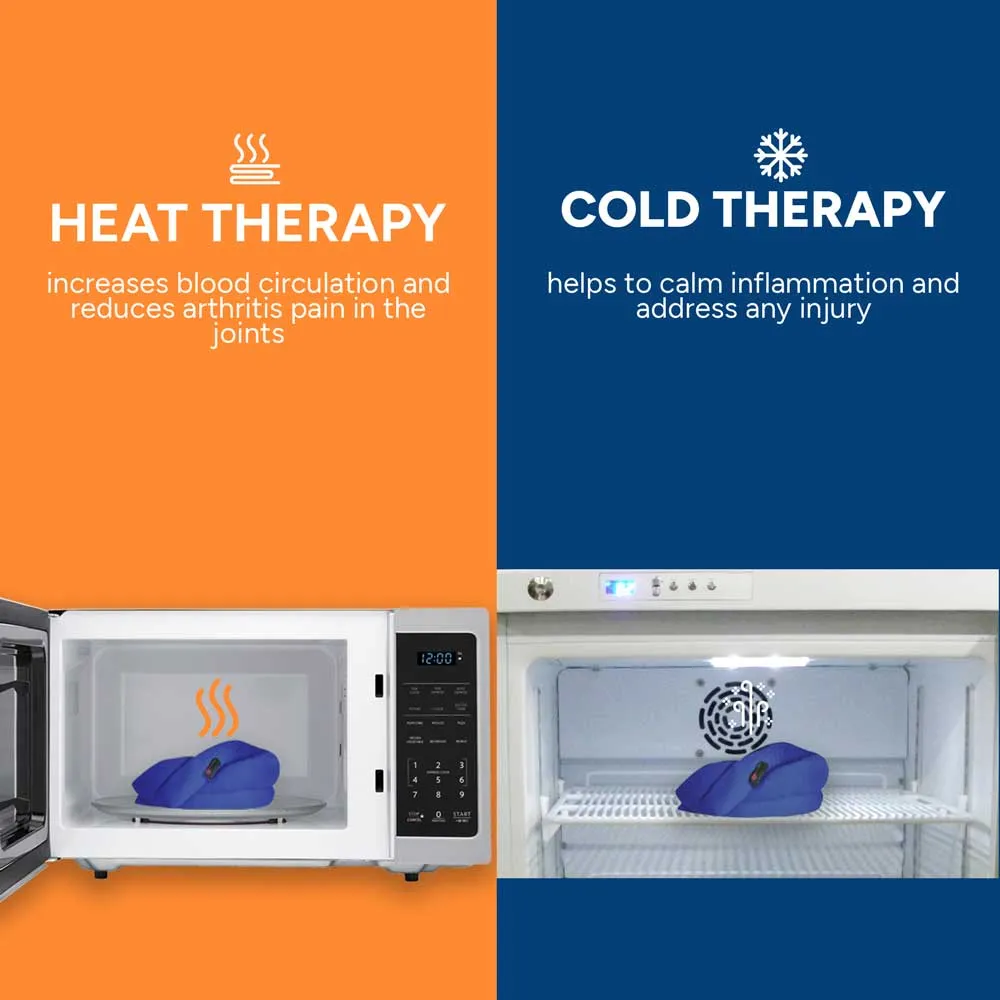Hands-free Microwavable Neck Heating Wrap, Skyblue