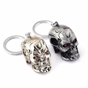 HSIC Brand Terminator Keychain Keyring Three-dimensional Punk Keyring Cool Skull Mask Key chains Accessories Cosplay HC11520