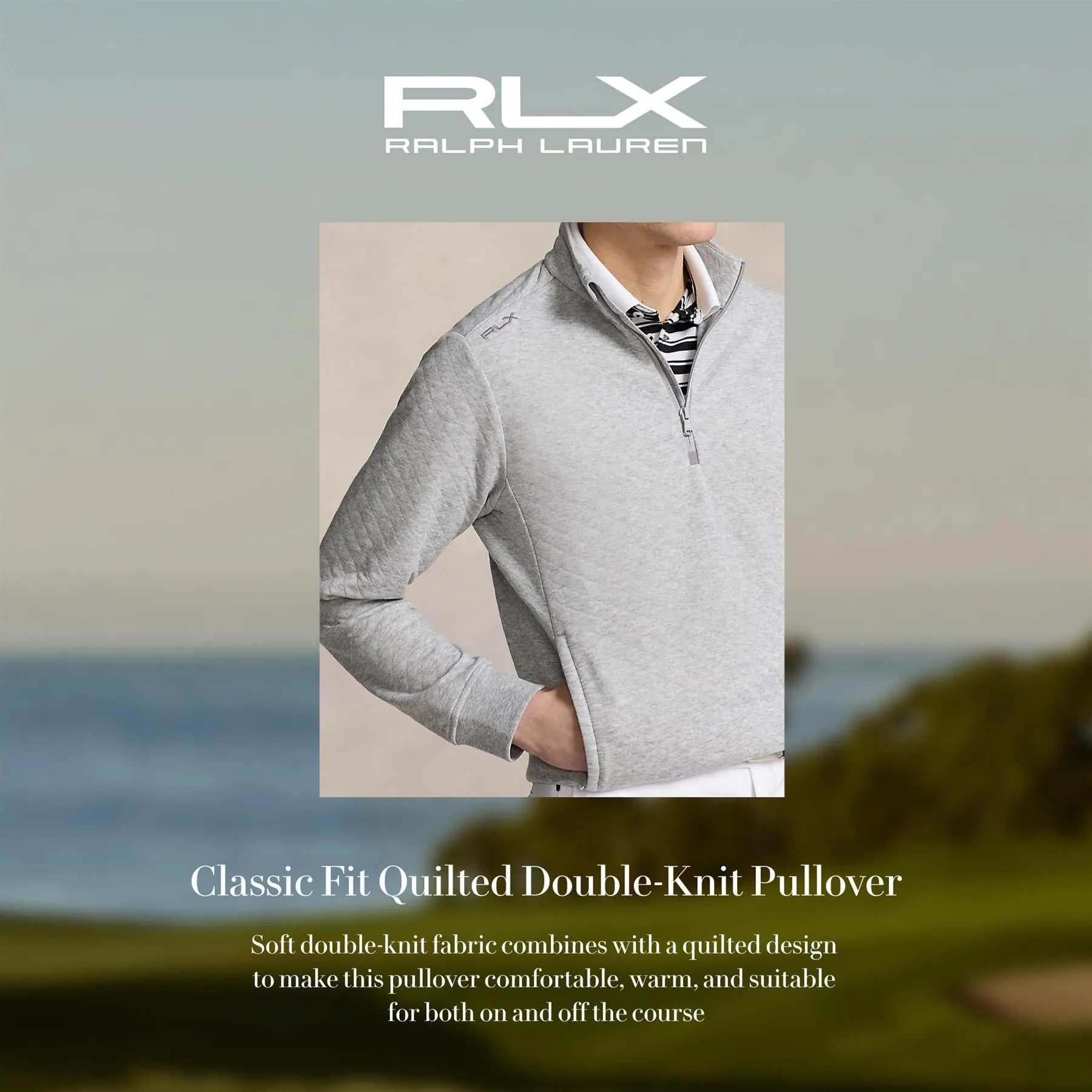 Hybrid Performance Half Zip Andover Heather - 2025