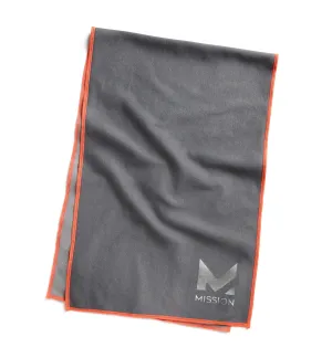 HydroActive MAX Large Towel | Charcoal / Hi Vis Coral