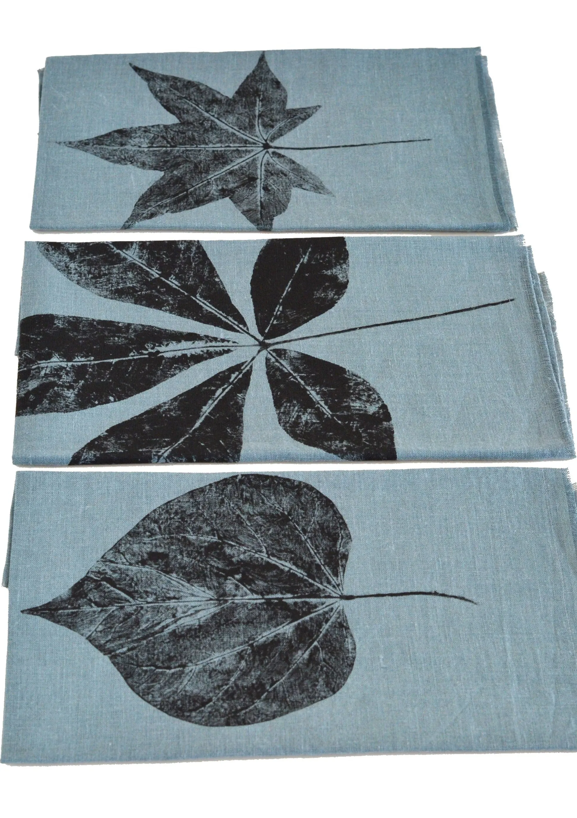 Lagoon Blue Linen Tea Towel