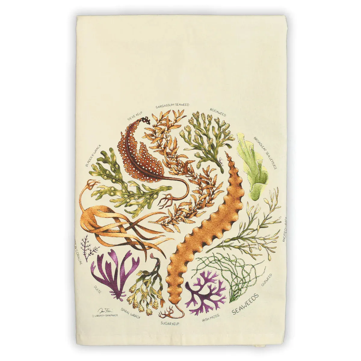 Liberty Graphics Natural Tea Towel