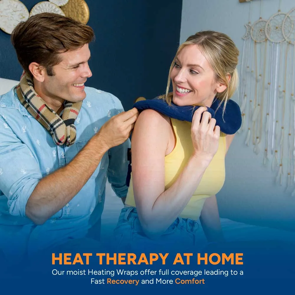 Microwavable Heating Wrap For Shoulder And Upper Back, Light Weight For Seniors, Blue