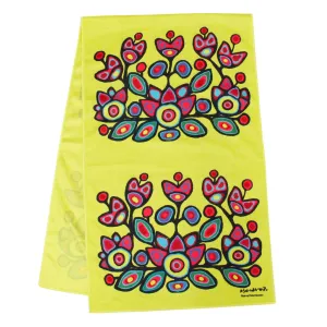 Norval Morrisseau Floral on Yellow Cooling Towel