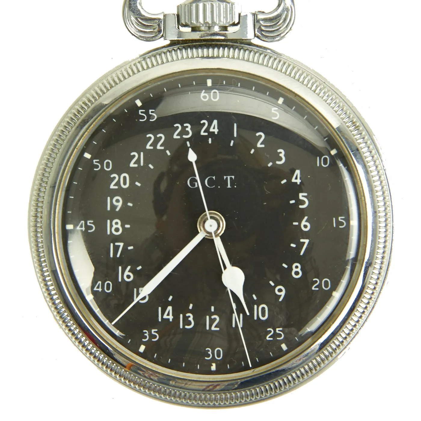 Original WWII U.S. Army Air Forces Hamilton AN5740 G.C.T. 24 Hour Navigator Pocket Watch
