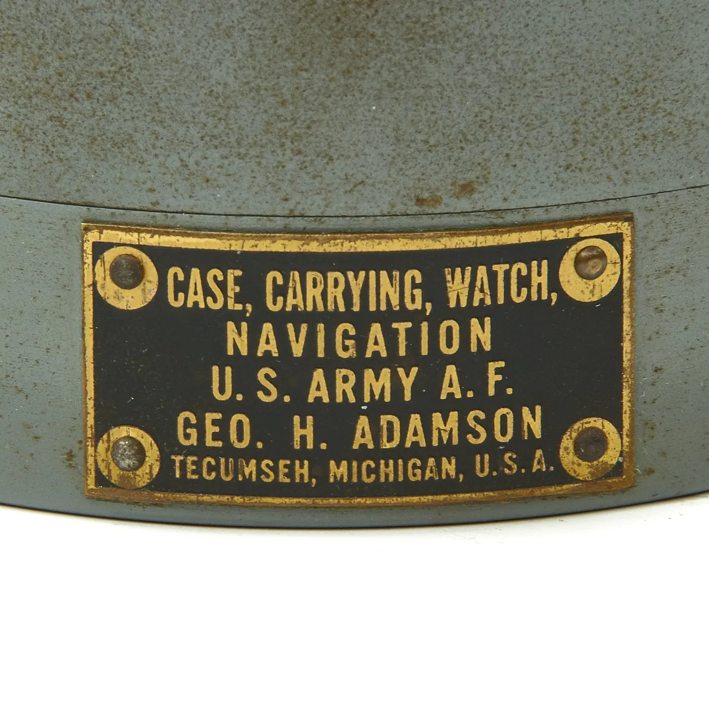 Original WWII USAAF 1942 Hamilton AN5740 G.C.T Navigator Pocket Watch with Carry Case and Box
