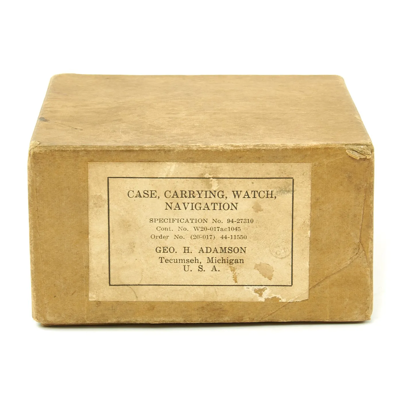 Original WWII USAAF 1942 Hamilton AN5740 G.C.T Navigator Pocket Watch with Carry Case and Box
