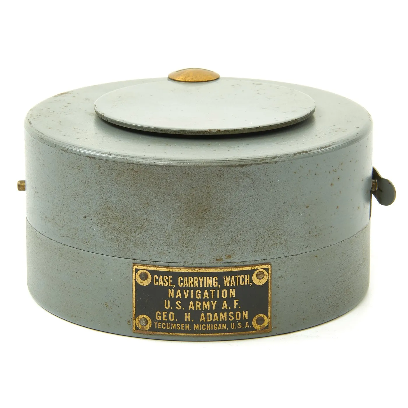 Original WWII USAAF 1942 Hamilton AN5740 G.C.T Navigator Pocket Watch with Carry Case and Box