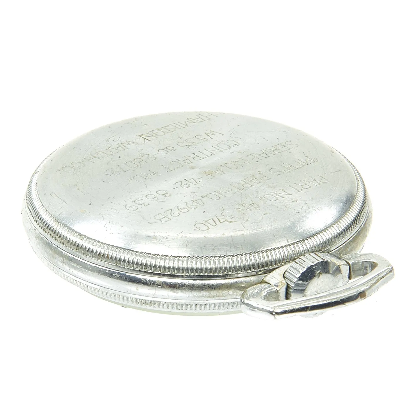 Original WWII USAAF 1942 Hamilton AN5740 G.C.T Navigator Pocket Watch with Carry Case and Box