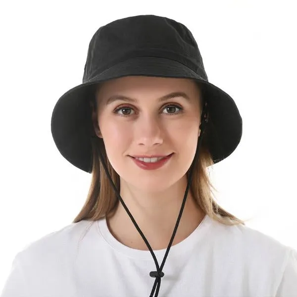 Outdoor Sunshade Solid Color Beach Sunscreen Fisherman Hat 54768514C