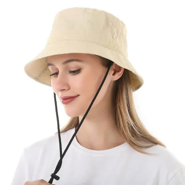 Outdoor Sunshade Solid Color Beach Sunscreen Fisherman Hat 54768514C