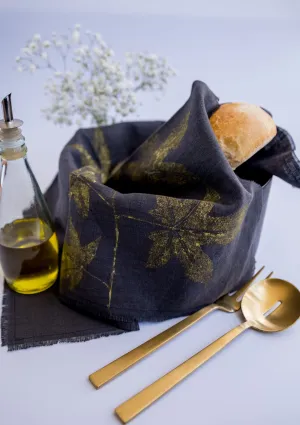 Sweetgum Leaf Linen Tea Towel (Set of 2 w/bag)