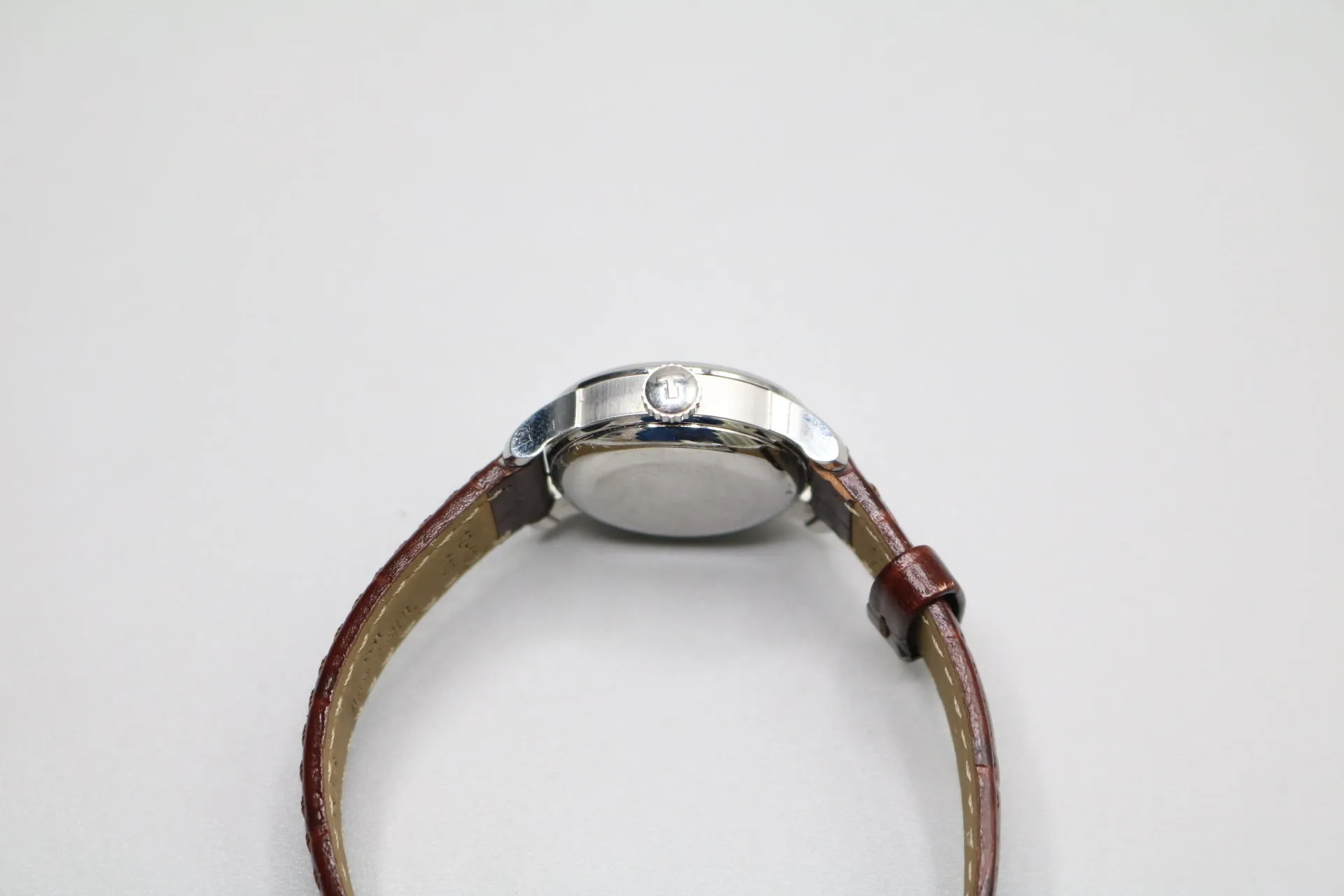 TISSOT Le Locle Automatic Silver Dial Brown Leather Ladies Watch T41.1.113.77