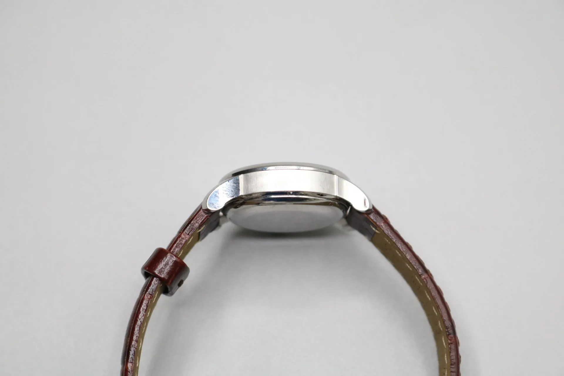 TISSOT Le Locle Automatic Silver Dial Brown Leather Ladies Watch T41.1.113.77