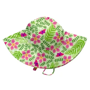 Tropical Brim Sun Protection Hat-Lime Palm Garden