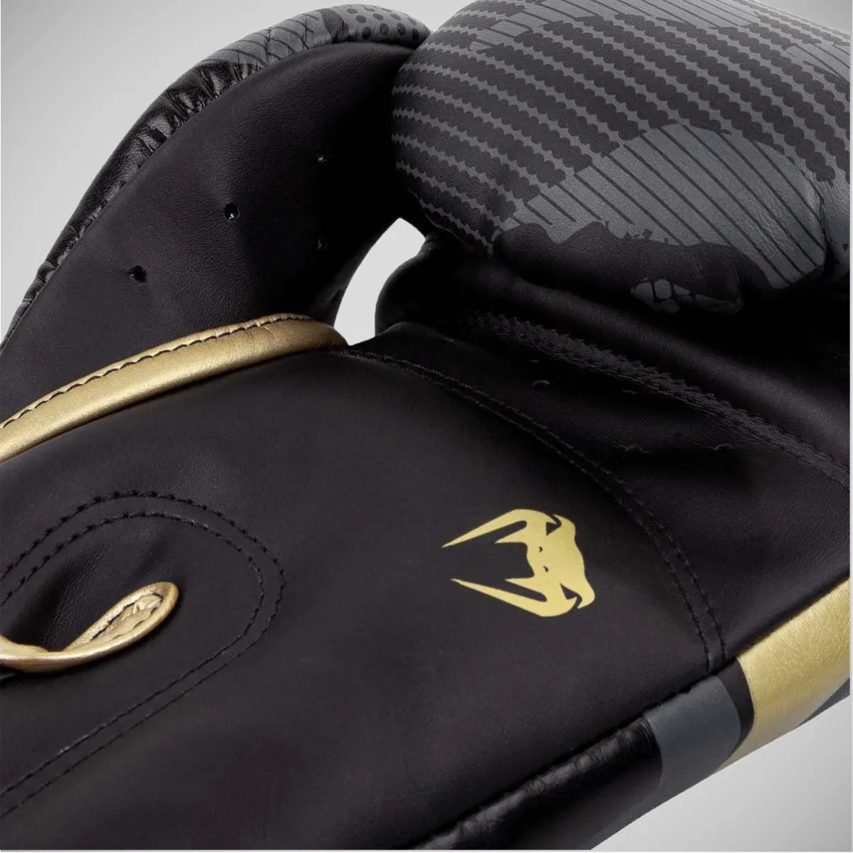 Venum Elite Boxing Gloves Dark Camo/Gold