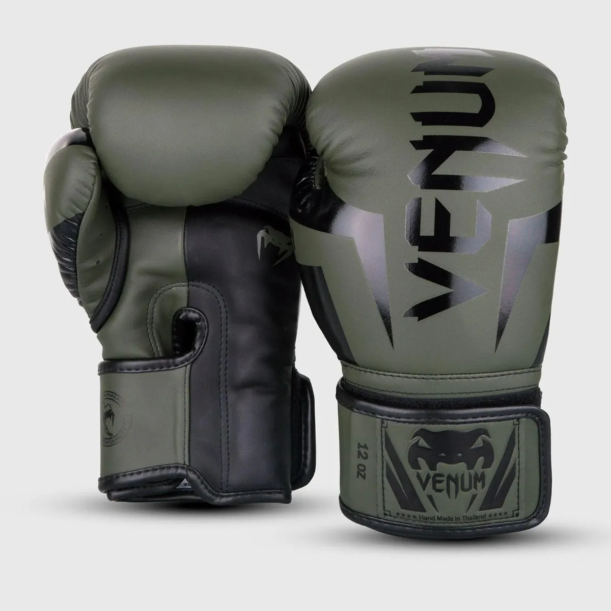 Venum Elite Boxing Gloves Khaki/Black