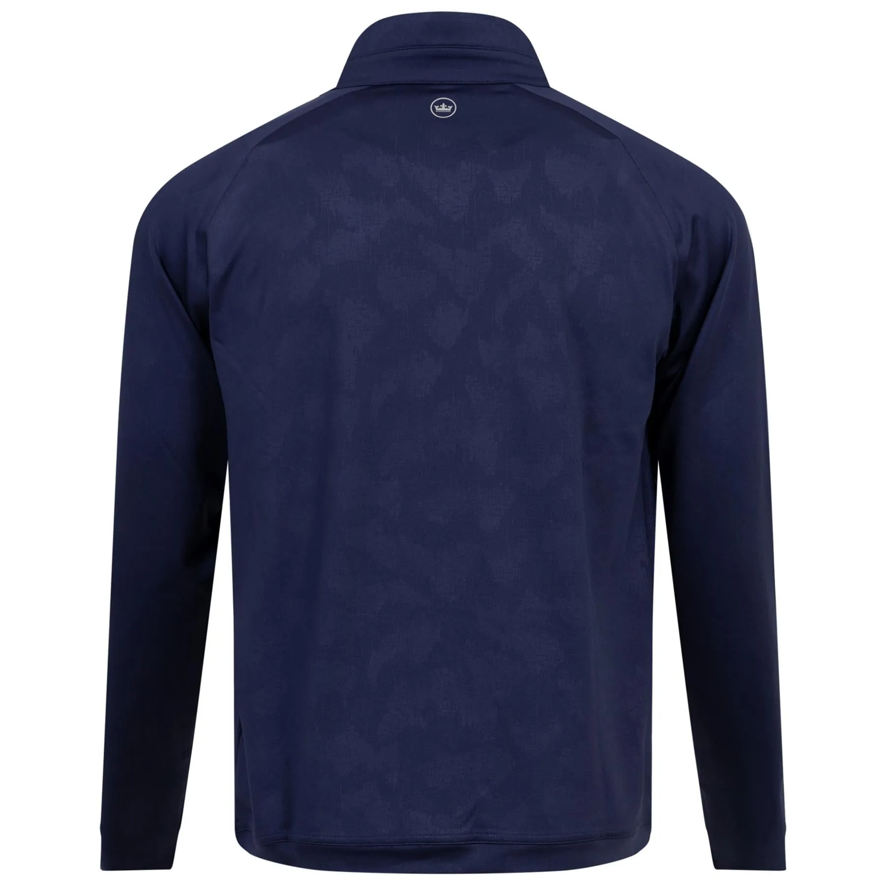 Verge Windowpane Camo Performance Quarter Zip Navy - AW24