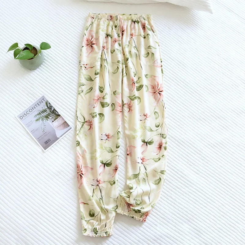 Women's Comfortable Floral Pants