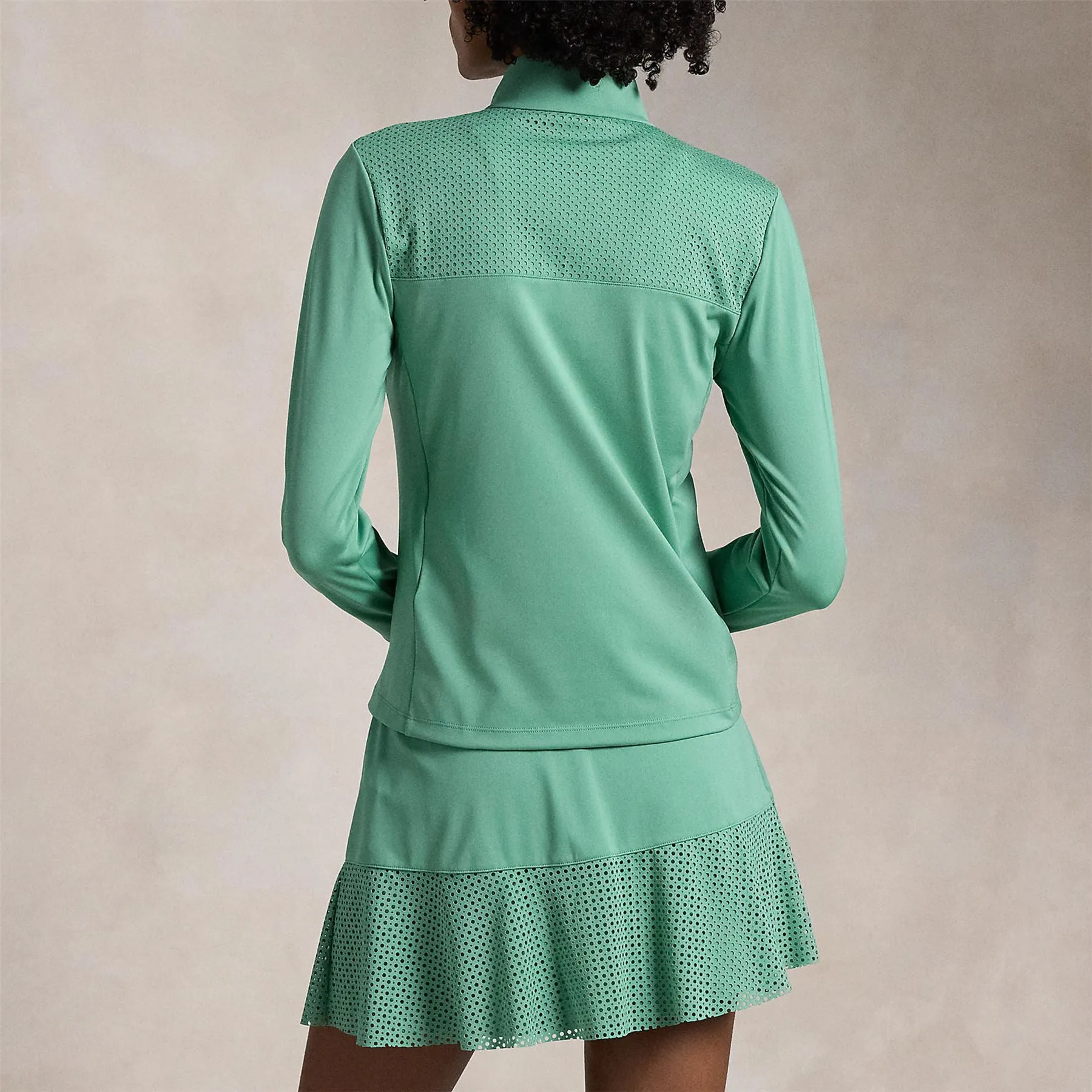 Womens RLX Performance Quarter Zip Haven Green - AW24