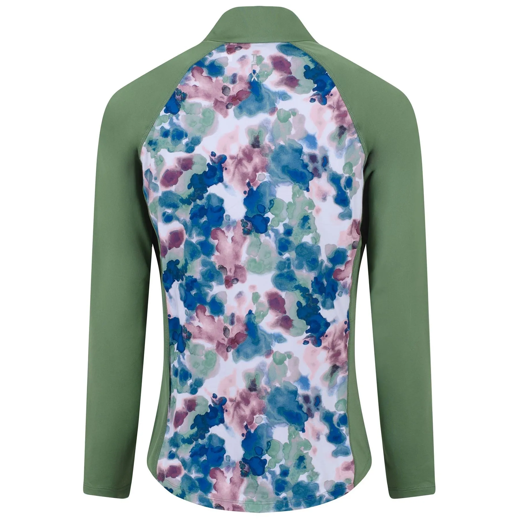 Womens RLX Print LS Quarter Zip Mid Artist Abstract Camo - AW22