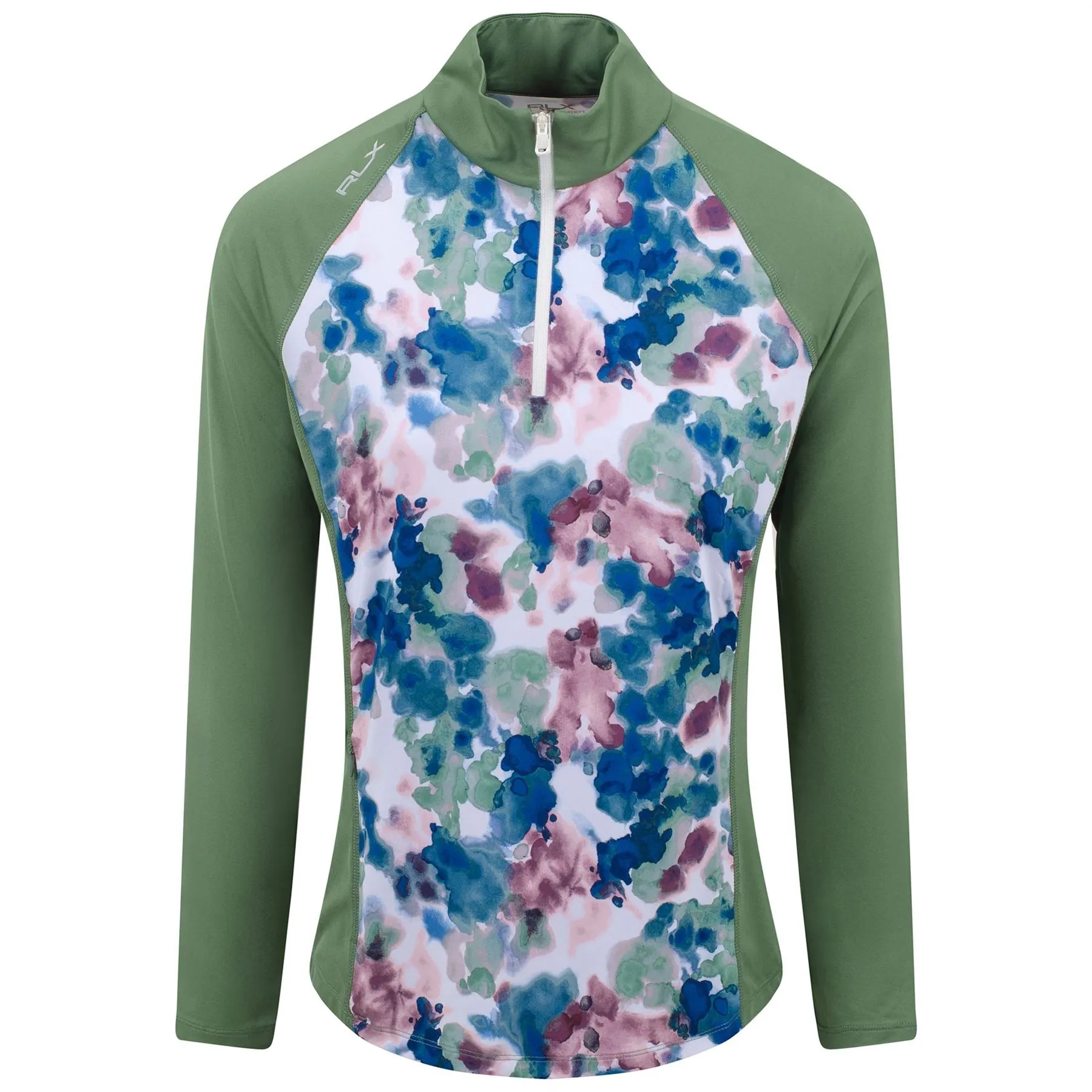 Womens RLX Print LS Quarter Zip Mid Artist Abstract Camo - AW22