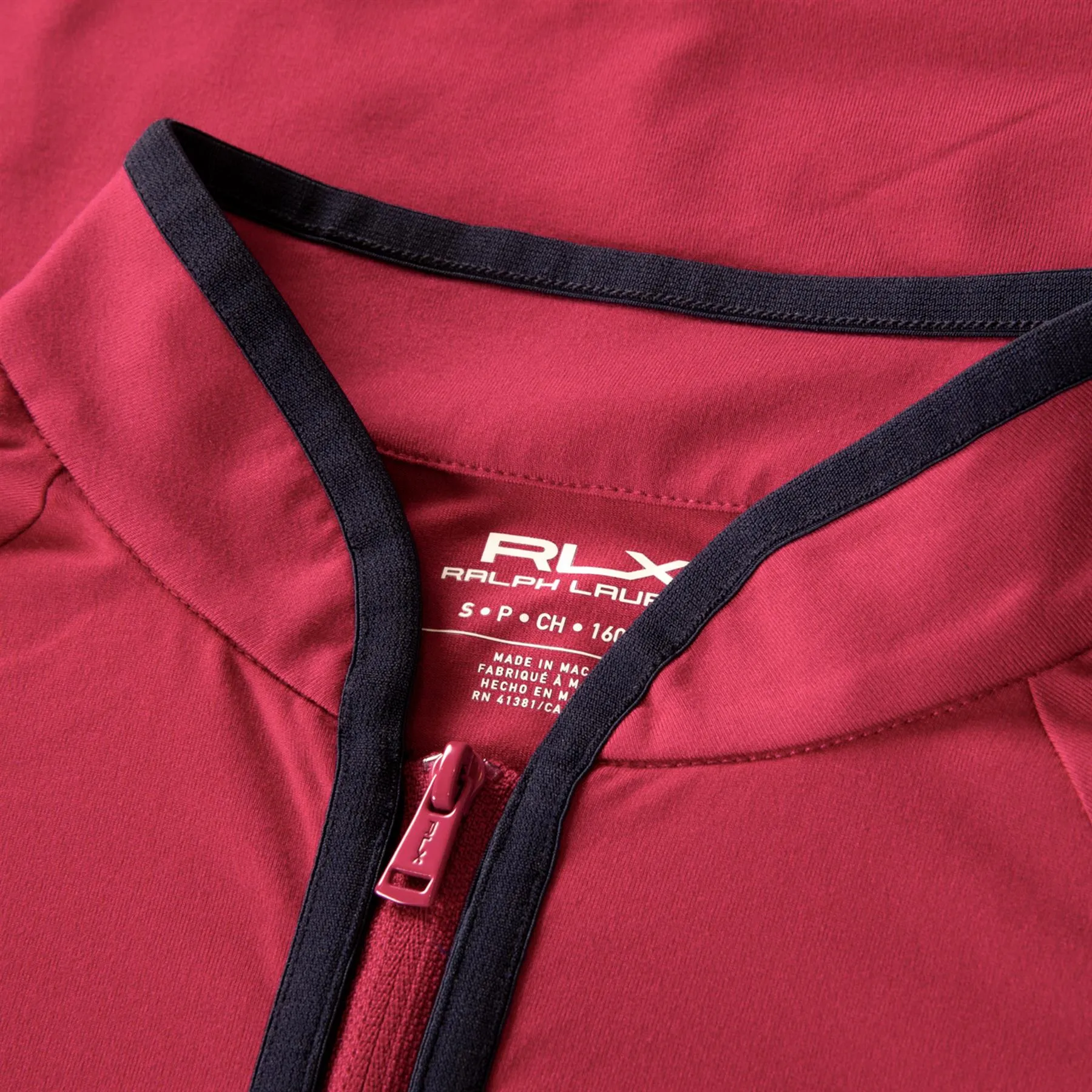 Womens RLX Stretch Jersey Quarter Zip Fuchsia Berry - AW24