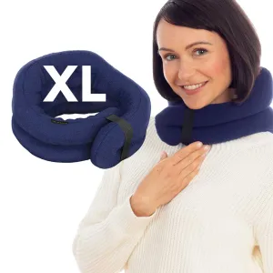 XL Hands-free Microwavable Neck Heating Wrap, Blue